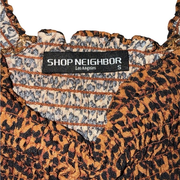 Leopard Print Peplum Top - Picture 3 of 3